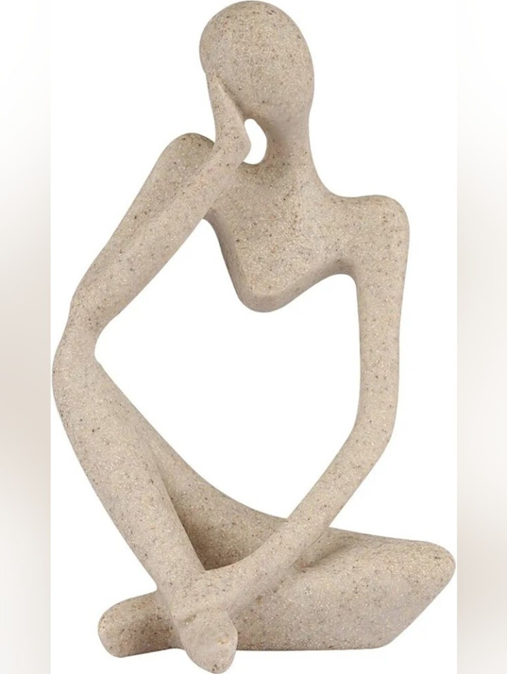 Sandstone Resin Thinker Style Abstract Sculpture Statue Collectible Figurines 
